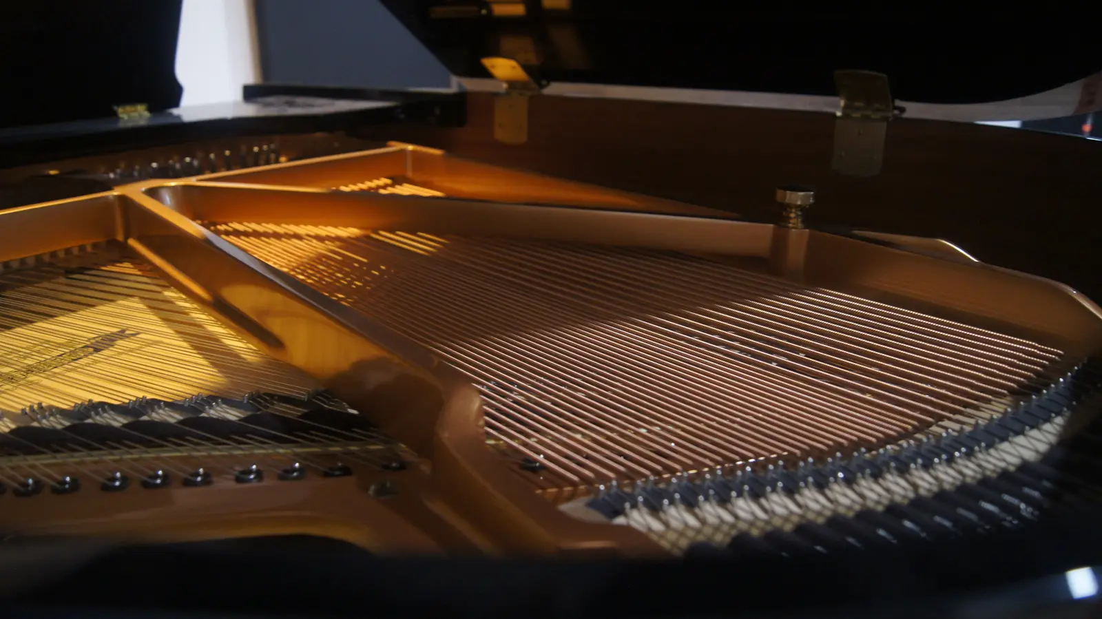 Baby grand piano inside EMP Studio A