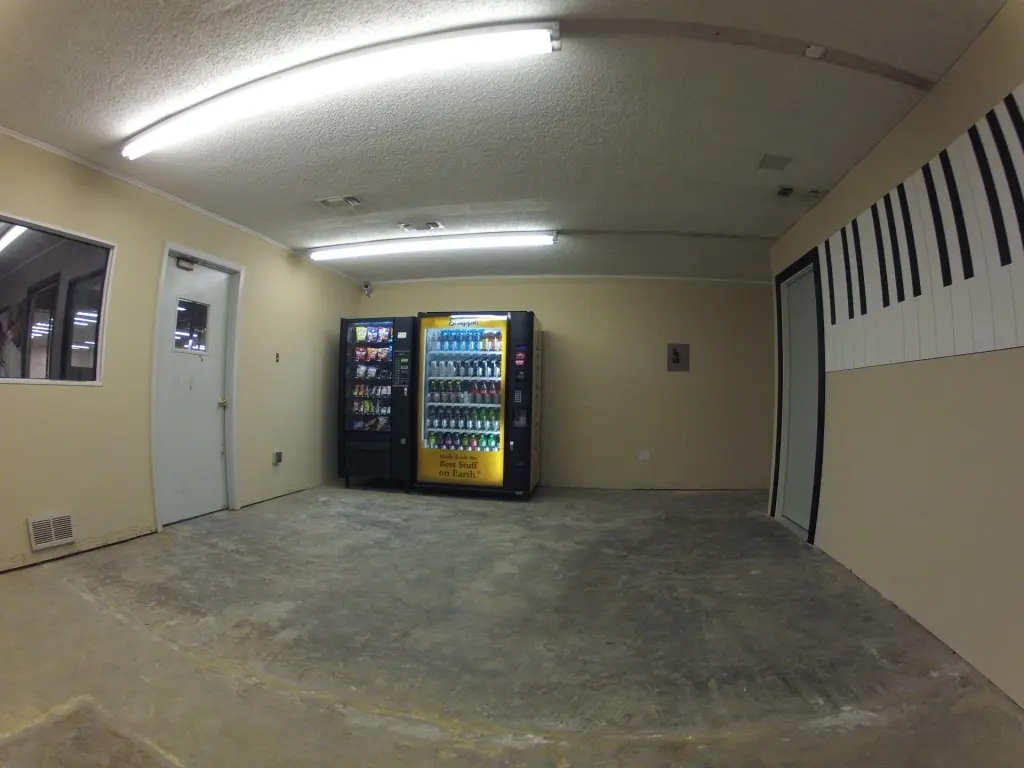 Shared common area inside EMP Rehearsals on Bomar Avenue