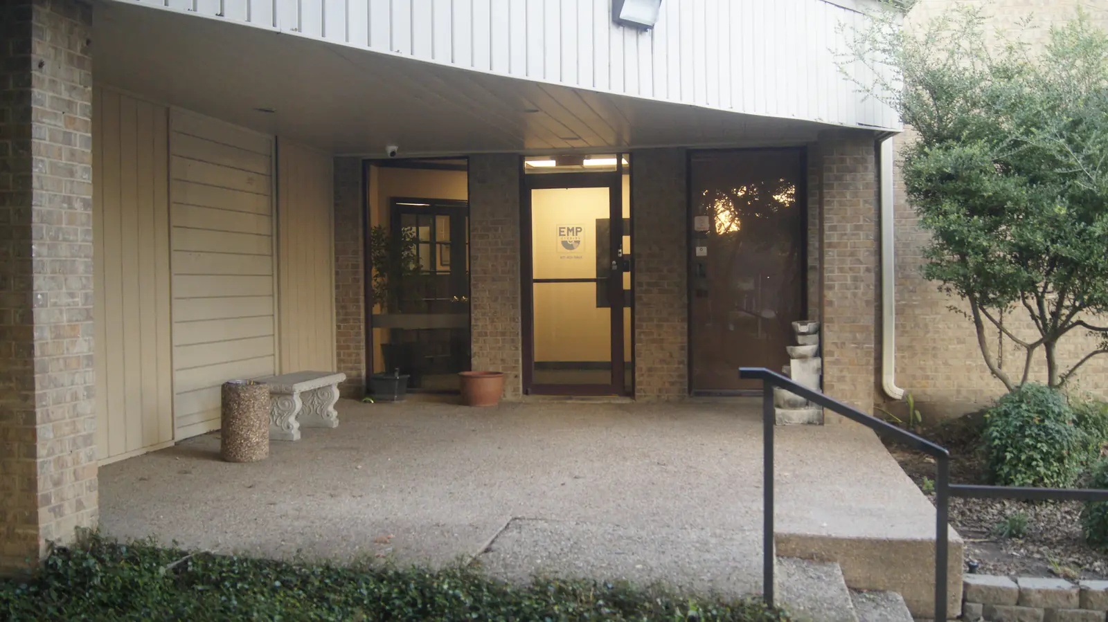 Entrance to the EMP Studios Country Club Lane property in Fort Worth